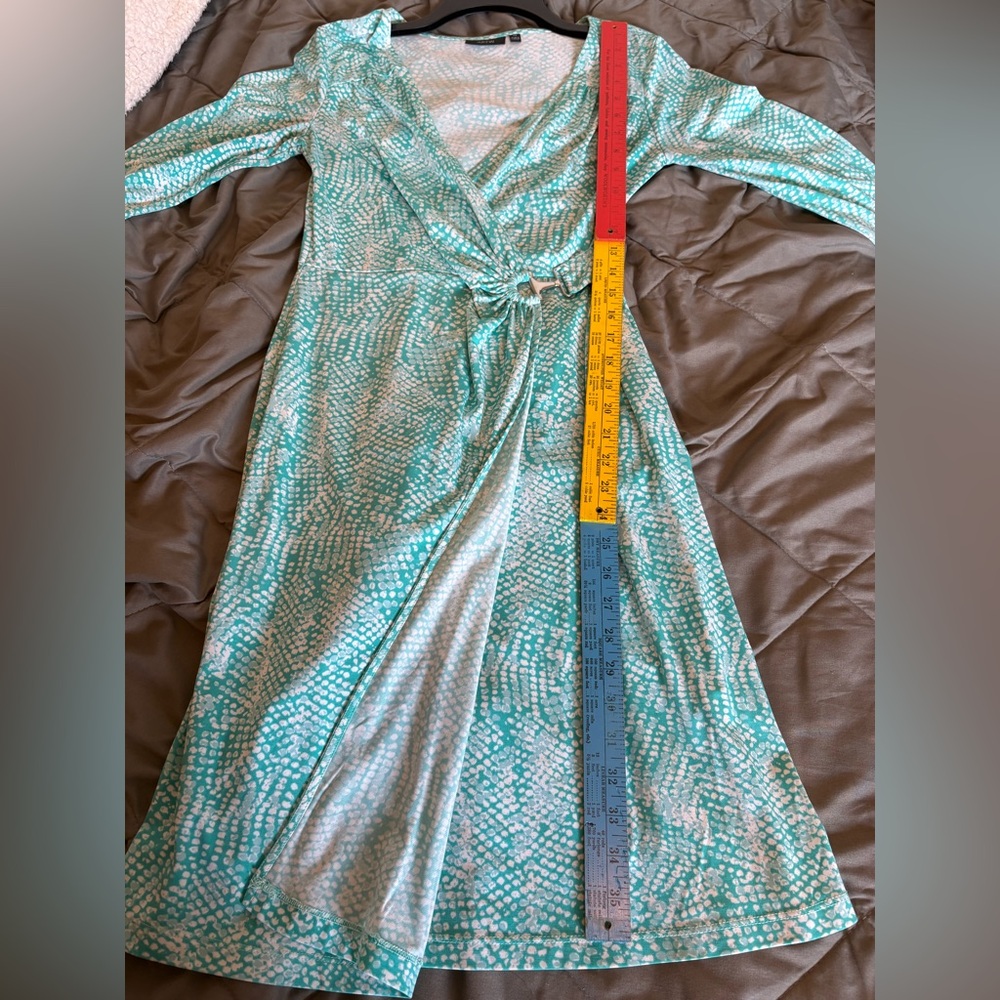 Apt. 9 Turquoise Wrap Dress - Picture 3 of 5